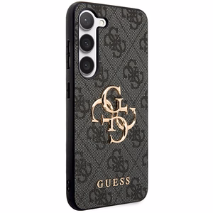 Guess case for Samsung Galaxy S24 S921 GUHCS24S4GMGGR black hardcase 4G Big Metal Logo