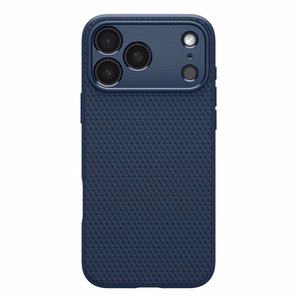 Spigen Liquid Air dėklas, skirtas iPhone 18 Pro / 17 Pro – spalva: tamsiai mėlyna