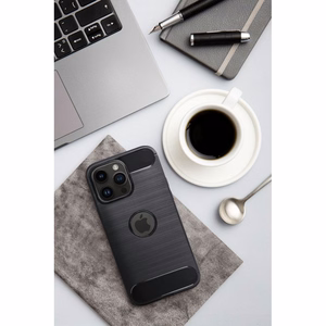 CARBON dėklas telefonui HUAWEI P8 LITE 2017 / P9 LITE 2017 juodas