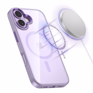 Tech-Protect MagMat MagSafe dėklas iPhone 17 skaidrus violetinis