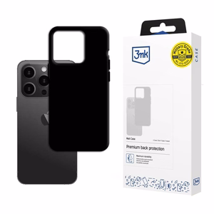 Apple iPhone 15 Pro - 3mk Matinis dėklas juodas