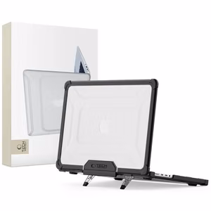 Tech-Protect SmartShell Pro deklas Macbook Pro 14 M1 / M2 / M3 / M4 / M5 2021-2025 - Juodas ir skaidrus