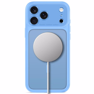 Tech-Protect MagPeak MagSafe CC dėklas, skirtas iPhone 18 Pro Max / 17 Pro Max, matinis šviesiai mėlynas