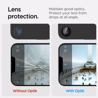 Spigen Optik Pro GLAS.TR "Ez Fit" kameros dangtelis 2 rinkinys iPhone 16e - juodas