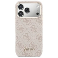 GUESS case for IPHONE 17 Pro Max compatible with MagSafe GUHMP17X5P4FWMSP (PU FW 4G Script) pink