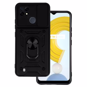 Slide Camera Armor dėklas telefonui Realme C21 juodas