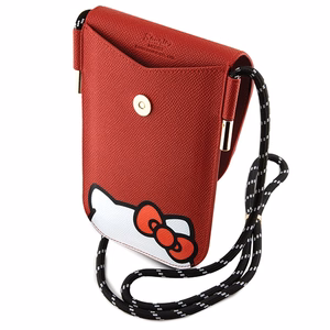 Hello Kitty Leather Hiding Kitty rankinė per petį – raudona