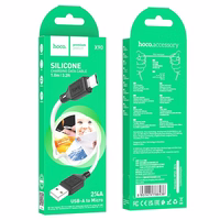 Kabelis USB-A į Micro USB Hoco 2,4A 1 m X90 baltas