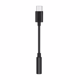 Adapteris AUX Type-C (vyriškas) į Jack 3,5 mm (moteriškas) juodas