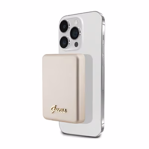Guess MagSafe Metal Script Logo induction power bank 5W 3000mAh - gold