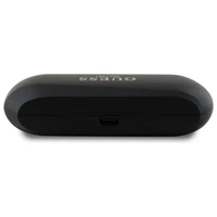 Guess pailgintas metalinis spausdintas logotipas Bluetooth TWS ausinės + įkrovimo stotelė - juodos