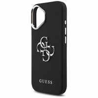 Guess Grained Big 4G Classic Logo dėklas telefonui iPhone 17 - juodas