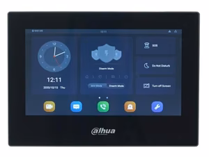 Juodas Dahua VTH5321GB-W 7 colių Wi-Fi IP domofono monitorius