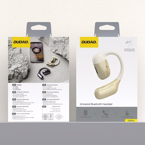 Dudao U4Pro Bluetooth universal over-ear headset for both ears - smėlinis and auksinis