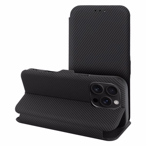 FOLIO šoninis magnetinis knygos tipo dėklas, skirtas IPHONE 15 PRO MAX, juodas