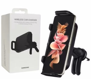 Wireless car charger+holder Samsung (EP-H5300CBE) for using on ventilation grille black