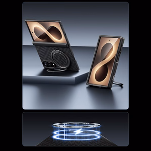 Benks Magnetic Armor Grid Pro Grand Combo dėklas Samsung Galaxy Z Fold 8, juodas (C.K.FL.SA.BK.C060)