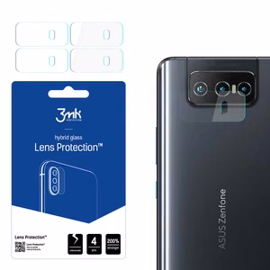 hibridinis stiklas 3MK FLEXIBLE GLASS LENS ASUS ZENFON 8 FLIP 5G kamerai 4 vnt..