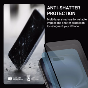 Crong Nano Glass nedūžtanti hibridinė ekrano apsauga, skirta iPhone 16 Pro