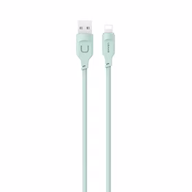 USAMS Laidas lightning 2,4A 1,2m Fast Charging Lithe Series žalias SJ565USB04 (US-SJ565)