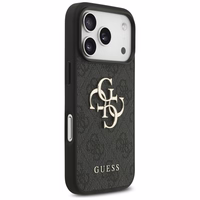 Guess 4G Strap 4G Classic Logo dėklas telefonui iPhone 17 Pro - juoda