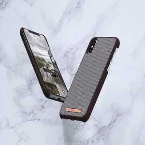 Чехол Nordic Elements Saeson Idun Pattern 1 для iPhone XS Max, тёмно-коричневый
