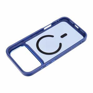 Dėklas, skirtas iPhone 18 Pro Max / 17 Pro Max: Forcell F-Protect Smoke Hybrid Premium, suderinamas su MagSafe, spalva – jūrinė mėlyna