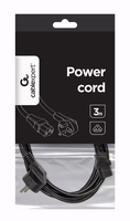 Gembird PC-186-VDE-3M power cord with VDE approval 3 meter Juoda