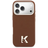 Karl Lagerfeld Karl Head Logo MagSafe Case for iPhone 17 Pro Max - Brown