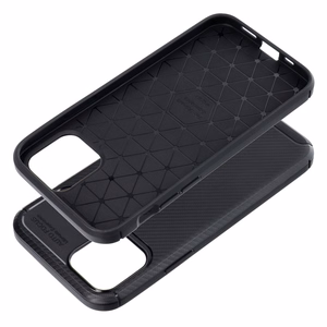 Dėklas telefonui CARBON PREMIUM IPHONE 12 / 12 Pro juodas