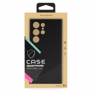 Telefono dėklas TM Pure Silicone, skirtas Huawei P60 Pro / Juodas / (Blister)