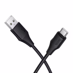 Kabelis silikoninis USB A į USB C Hoco 3A 1 m X124 - juodas