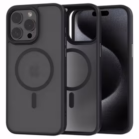 Spacecase Hibridinis magnetinis dėklas iPhone 15 Pro Max juodas