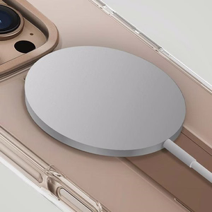 Uniq Heldro Max Magclick įkrovimo dėklas iPhone 16 Pro - permatomas