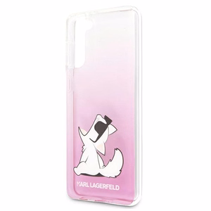 Karl Lagerfeld Choupette Fun чехол для Samsung Galaxy S21+ - розовый