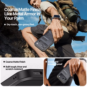 Dėklas Dux Ducis Shld Apple iPhone 17 Pro Max juodas (Contour Pattern)