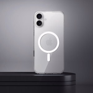 Skaidrus dėklas 2 mm IPHONE 16 Plus suderinamas su Magnetine (kameros apsauga) permatomas