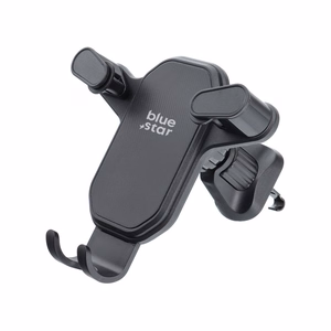 Gravity car phone holder Blue Star Triangular air vent black