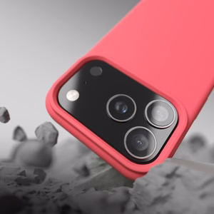 Etteri Silikoninis Mag dėklas for iPhone 17 Pro Max raspberry