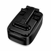 "Borofone" nešiojamasis "Bluetooth" garsiakalbis BR200 Marea 3 in 1 su laikikliu ir 1500 mAh maitinimo banku, juodas