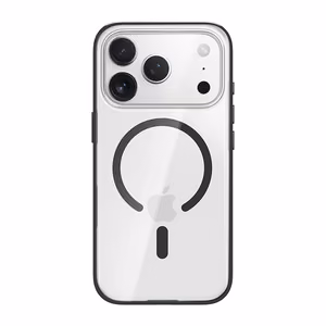 Rock Crystal Armor Serijos Magnetinė Dėklas ant Iphone 17 Pro - juodas