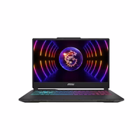 MSI Cyborg 15 A13 Intel® Core™ i5 i5-13420H Knyginis kompiuteris 39,6 cm (15.6") „Full HD“ 16 GB DDR5-SDRAM 512 GB SSD NVIDIA GeForce RTX 4050 Wi-Fi 6E (802.11ax) NoOS Juoda