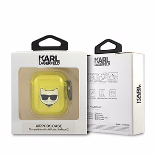 Karl Lagerfeld Choupette чехол для AirPods 1/2 - жёлтый