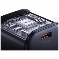 Tinklo įkroviklis USAMS JC Series CC289 25W GaN Mini Fast Charger USB-C juodas