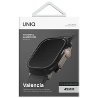 Uniq Valencia dėklas Apple Watch Ultra 49 mm - juodas