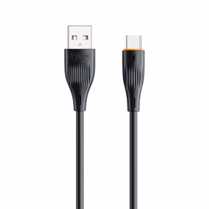 T-PHOX laidas X-Lite Type-C, juodas, 1M 3A