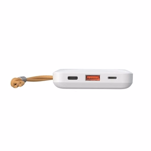 VEGER išorinė baterija 10000 mAh su belaidžiu įkrovimu, suderinama su MagSafe PD QC3.0 2A 20W MagOn (VP1151 / W1151) balta