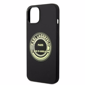 Karl Lagerfeld KLHCP14MSRSGRCK iPhone 14 Plus 6.7 "kietasis dėklas juodas / juodas silikoninis RSG