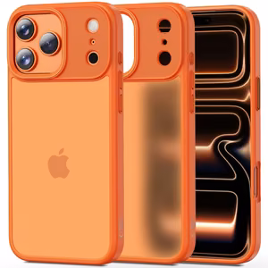 Tech-Protect MagMat dėklas iPhone 17 Pro oranžinis matinis