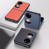 Dux Ducis Fino dėklas pagamintas iš nailono medžiagos Huawei P50 Pocket juodas